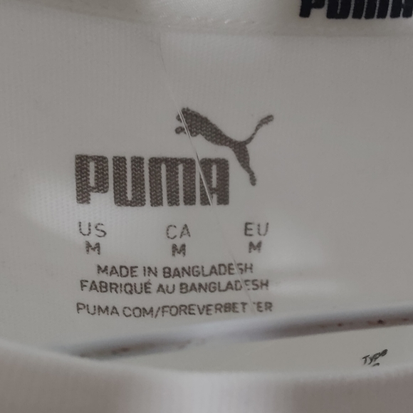 White sport shirt Puma M - Picture 5 of 5